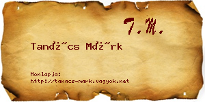 Tanács Márk névjegykártya